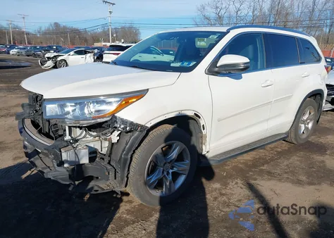 2015 Toyota Highlander Limited Platinum V6 из США, поврежденный, VIN 5TDDKRFH1FS101194